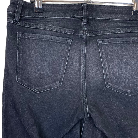 Prana Organic Cotton Geneva Short Inseam Ankle Cropped Size 6 Denim Black/Gray - Picture 11 of 16